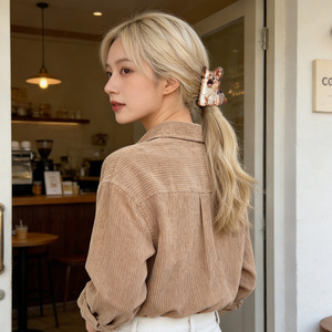 RTS-3 Nouvelle Grande Pince à Cheveux Mignonne pour Chien (Samoyède, Corgi, Border Collie) – Pinces à Cheveux Personnalisées pour Queue de Cheval, Accessoires Capillaires Type Requin - Product Image 5