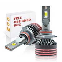 Ampoules de phare LED mini haute puissance M8PRO 9005 6500K Aluminium 12V 13000LM IP68 Étanche Ajustement universel Plug & Play