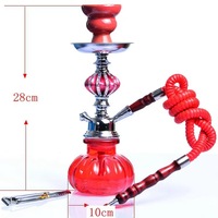 Ensemble de chicha portable en verre givré pour les voyages, accessoires pour fumer
