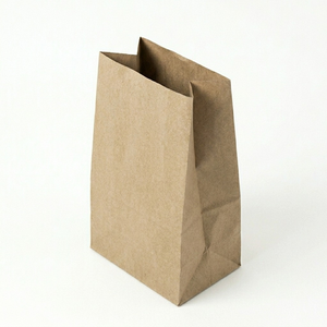 Sacs en papier kraft blanchi à fond carré, qualité vierge, recyclables - Product Image 2