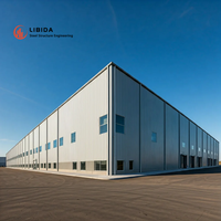 Entrepôt préfabriqué durable à construction rapide, atelier industriel stable, structure de stockage de qualité supérieure, bâtiments en structure métallique