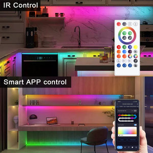 Bande lumineuse <span class=keywords><strong>LED</strong></span> intelligente Tuya RGBIC WiFi Alexa Google Home, <span class=keywords><strong>ruban</strong></span> lumineux néon intelligent à couleurs magiques IP65, lampe <span class=keywords><strong>ruban</strong></span> PST-RGBIC05M - Product Image 4