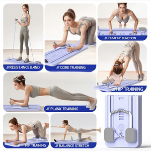 Tabla <span class=keywords><strong>de</strong></span> <span class=keywords><strong>Ejercicios</strong></span> <span class=keywords><strong>Abdominales</strong></span> <span class=keywords><strong>de</strong></span> Doble Vía, Máquina Abdominal Plegable con Soporte para Teléfono, Rebote Automático, Multifuncional - Product Image 2