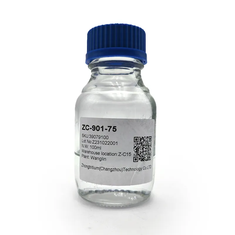 راتنجات الإيبوكسي ZC901-75 هي راتنجات إيبوكسي سائلة مصنوعة من راتنجات الإيبوكسي الصلبة المخفوقة بالملحقات