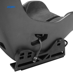 Asientos de Fibra de Carbono Seca de Alta Calidad con Líneas Negras y Rojas, Personalizables y Ajustables Manualmente para McLaren MSO Senna - Product Image 6
