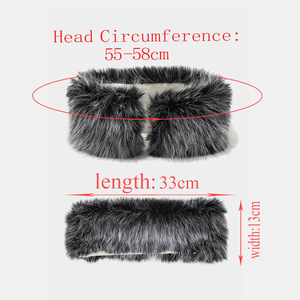 <span class=keywords><strong>Bandeau</strong></span> en fausse fourrure de raton laveur <span class=keywords><strong>pour</strong></span> l'hiver, bonnets d'extérieur longs et chauds en fourrure <span class=keywords><strong>pour</strong></span> l'hiver - Product Image 3