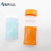 Contenant de déodorant en PP de 85 ml, forme ovale colorée, emballage vide avec ouverture facile, 85 g, pour gel capillaire