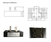 YZPST-QL60A monophasé 60 ampères. Pont redresseur silicium