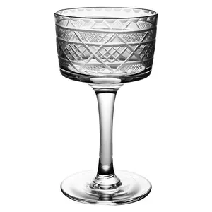 Geschenk Handgemachte Kristall verschiedene Stile graviert Weithals Martini Margarita Glas
