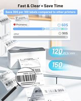 Imprimante d'étiquettes d'expédition sans fil Phomemo PM241BT 4x6 pour les petites entreprises, la logistique d'expédition, l'envoi postal, la livraison express