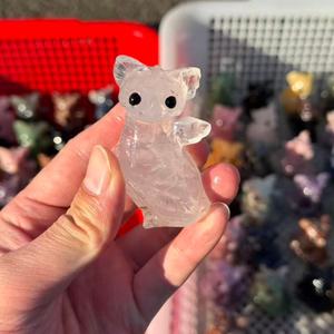 Talla de Cristal de <span class=keywords><strong>Cuarzo</strong></span> <span class=keywords><strong>Rosa</strong></span>, Exquisita Escultura de Dragón Tallada a Mano, Decoración de Feng Shui, Venta al por Mayor para Regalos y Decoración del Hogar - Product Image 3