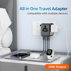 Adaptador de Viaje Universal Compacto WorldPlug con 2 Tomas de Corriente Alterna, PD y OTP para Cargar Teléfonos Móviles y Auriculares - Product Image 5