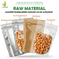 Sachet Mylar en Aluminium Personnalisé Refermable avec Fermeture Éclair Doypack Pouch Alimentaire Emballage Plastique Zippé avec Logo