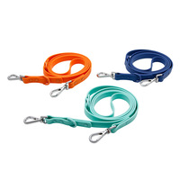 Ensemble collier et laisse pour chien en PVC imperméable, souple et réglable, pour accessoires colorés pour la promenade, personnalisable avec breloques