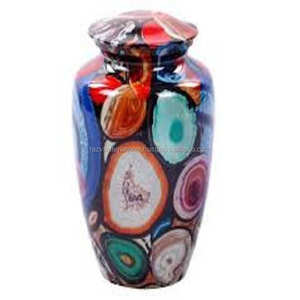 Urnas para adultos de estilo europeo, urnas para adultos de Metal de aluminio grabadas a mano, suministros funerarios - Product Image 4