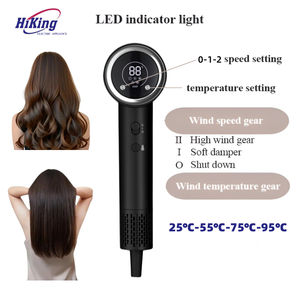 Sèche-cheveux intelligent professionnel avancé à <span class=keywords><strong>action</strong></span> rapide personnalisable, sèche-cheveux haute vitesse avec affichage numérique LED, vitesse du vent 21-23 m/s - Product Image 4