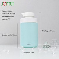 Flacon pompe en PET givré de qualité supérieure 500 ml avec pompe à col doré pour lotion, shampoing, gel douche, en stock, logo personnalisé, articles d'accueil pour hôtel