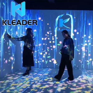 Projection entièrement immersive <span class=keywords><strong>art</strong></span> 3D magique salle virtuelle fêtes fleurs cascade holographique cartographie interactive sol mural dynamique - Product Image 5