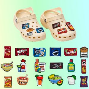Nuevos Productos de Moda: Set de Charms para Zapatos Estilo Y2K Nostálgico, Lindos y Atrevidos, para Zuecos, con Diseño de Comida Mexicana - Product Image 1