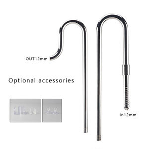 אקווריום 304 נירוסטה מתכת שושן צינור כניסה ויציאה צינור צינור עם שמן-סרט רחף סט - Product Image 3