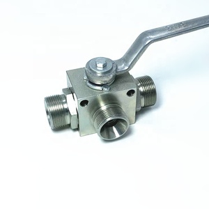 Válvula de Control Hidráulico Manual de Acero Inoxidable de Dos Posiciones y Tres Vías Serie KHB de Alta Presión 4500psi para Aceite OEM KHB3K-G1 - Product Image 3