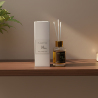 Ensemble de diffuseur de parfum écologique avec bâtonnets en rotin et flacon en verre, aromathérapie pour la maison et le bureau
