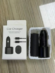 Adaptateur Type-C USB-C Original PD 45W 15W Double USB Adaptatif pour <span class=keywords><strong>Samsung</strong></span> <span class=keywords><strong>Chargeur</strong></span> <span class=keywords><strong>Rapide</strong></span> S23 <span class=keywords><strong>S20</strong></span> S22 <span class=keywords><strong>Ultra</strong></span> Z Fold 2 3 4 <span class=keywords><strong>Chargeur</strong></span> de Voiture - Product Image 2