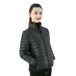 Женская зимняя куртка с подогревом, жилет, одежда с электрическим подогревом и Usb, уличное теплое пальто для рыбалки, Походов, Кемпинга с подогревом батареи