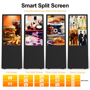 Affichage numérique d'intérieur de 32 pouces, écran publicitaire <span class=keywords><strong>sur</strong></span> pied, <span class=keywords><strong>Android</strong></span> 11, haute luminosité, pour la promotion en centre commercial et en magasin - Product Image 4