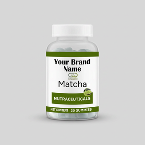 30 Count Organic Matcha Green Tea <b>Bear</b> <b>Gummies</b> Adult Herbal Vitamin Supplement OEM ODM Private Label Supply - Product Image 6