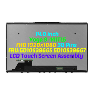 Écran tactile LCD FHD 1920x1080 <span class=keywords><strong>de</strong></span> 14 pouces pour Lenovo Yoga 9-14ITL5, assemblage d'écran tactile et <span class=keywords><strong>numériseur</strong></span> 5D10S39665 - Product Image 1