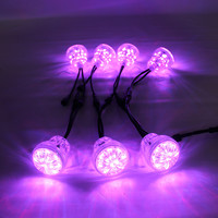 Éclairage de fête foraine 60mm Cabochon Cap Base Carrousel Lampe d'amusement DC24V Pixel Point Light pour parc