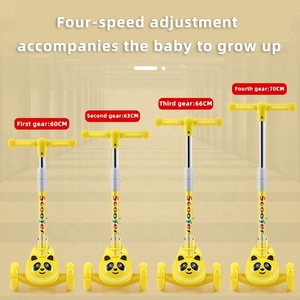 สกู๊ตเตอร์เด็กสามล้อพับได้ปรับความสูงได้ Istaride 3 PU สำหรับเด็กผู้ชาย - Product Image 6