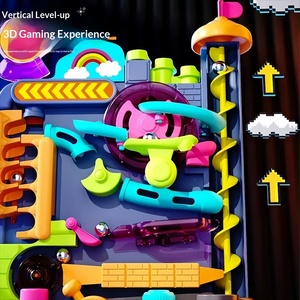 Becho Toys Gioco di Labirinto con Biglie in Plastica, Sfida Rompicapo, Giocattolo d'Avventura Transfrontaliero, Gioco di Logica per l'Allenamento del Pensiero, Divertimento con Biglie su Pista - Product Image 2