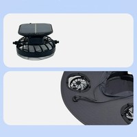 Vente en gros de haute qualité pour l'été, les voyages en plein air, la pêche au soleil, chapeau seau à large bord avec ventilateur solaire et USB à double usage