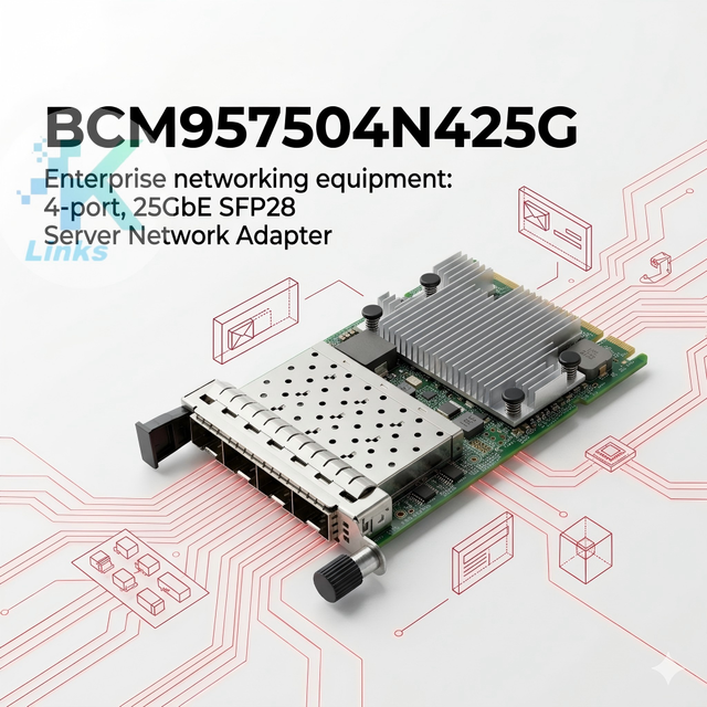 BCM957504N425G OCP 3.0 Broadcom 25GbE 4-Port SFP28 Server NIC PCIe 4.0x16 Ethernet Adapter in Stock