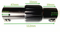 Serre-tube pliable à double verrouillage BOSS en acier inoxydable/aluminium/laiton usiné CNC, longueur personnalisable, avec rondelles pour RC