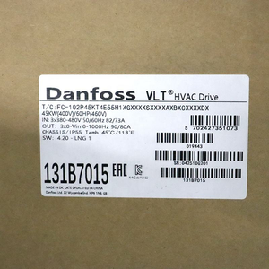 ไดรฟ์อัตโนมัติ Dan.foss VLT รุ่น 131B0069 3KW 380V-500V VFD ตัวแปลงความถี่ FC-302P3K0T5E20H2BGXXXXSXXXXAXBXCXXXXDX - Product Image 3