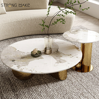Table basse ovale en marbre avec base en acier inoxydable, style nordique, salon, luxe, moderne, glamour, meubles de maison