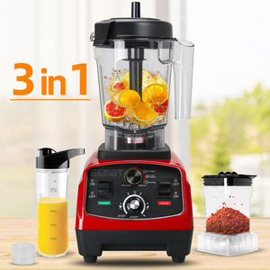 Gemini 3 In 1 Blender 1.2L Above Multi Function Kitchen Food Processor <b>Grinder</b> Juicer Electric Black And Red - Product Image 3