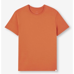 Camisetas de Algodón Pima Orgánico de Lujo al por Mayor, de Manga Corta, Cuello Redondo, Corte Regular, Color Liso y Cómodo - Product Image 2