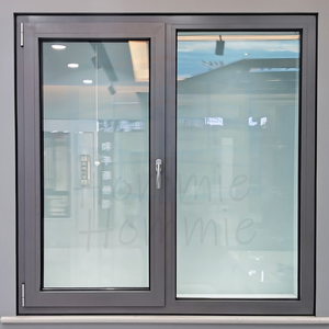 Foshan Hommie Fenêtre à ouverture supérieure en alliage d'aluminium à rupture de pont thermique, avec moustiquaire en acier inoxydable et double vitrage - Product Image 6