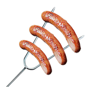 Paquete de 6 Brochetas Dobles Reutilizables de Acero Inoxidable de Alta Calidad con Mango de Madera para Carne, <span class=keywords><strong>Camarones</strong></span>, Verduras, Cocina y Picnic - Product Image 6