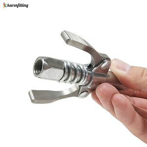 Acoplador de pistola de engrase de liberación rápida 10000 PSI, punta de bomba de engrase y aceite, punta de lubricante tipo jeringa de doble presión para coche, boquilla de engrase para reparación - Product Image 4