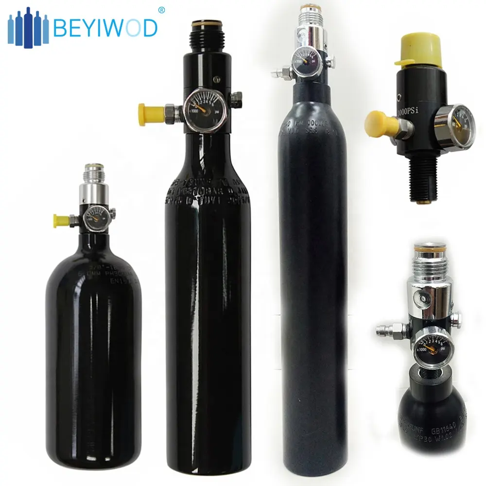 Tanque de cilindro de Gas de Paintball CO2, estándar, 24OZ, TPED/ISO7866