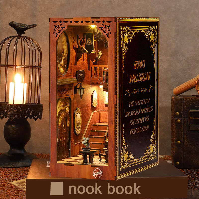 Green cabin book stand