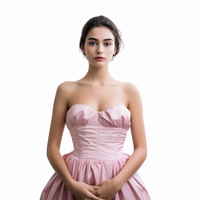 Créez Votre Propre Marque : Robes pour Femmes Sur Mesure, Taille Empire Droite, Longueur Ras du Sol, Sans Manches, Écologiques, Grandes Tailles, Faible MOQ, Haute Qualité