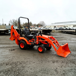 Tracteur mini-chargeur compact de haute qualité avec pelle arrière et chargeur frontal, pompe hydraulique MOOG, capacité de charge nominale de 9 tonnes, tracteur Kubota BX23S - Product Image 1