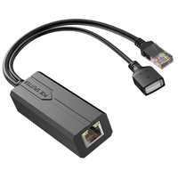 Divisor PoE Activo de 48V a 5V2A, USB Tipo A Hembra, 1000Mbps, IEEE802.3af, Monitor de Energía, Cámara IP, Raspberry Pi