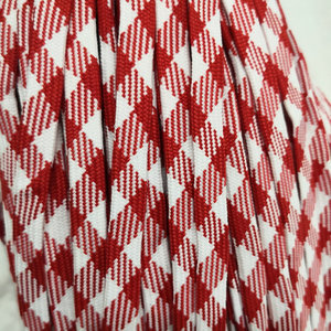 New 10Mm Màu Polyester Sọc Giản Dị Vải Dây Giày Có Thể được Tùy Chỉnh Với Hội Đồng Quản Trị Dây Giày In Kim Cương Phẳng Dây Giày - Product Image 5